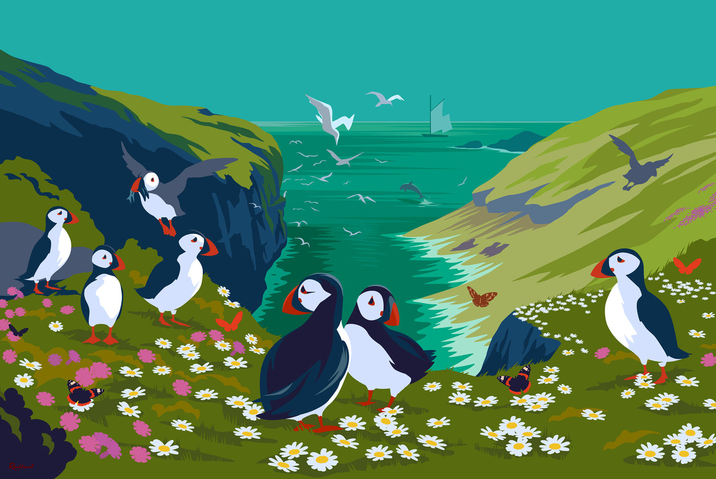 Puffins of Skomer